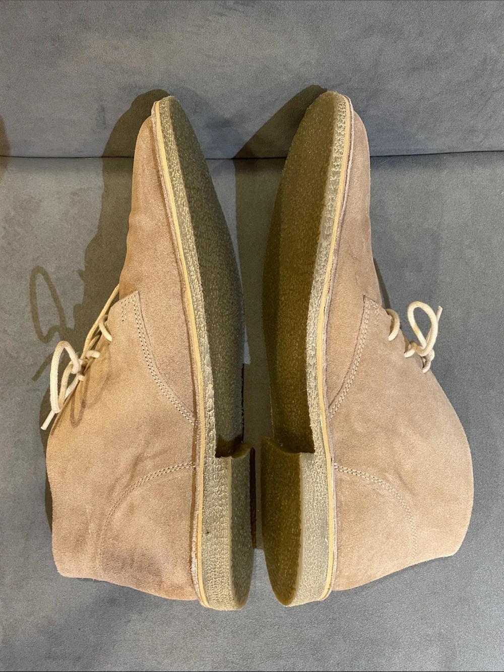 ASOS Design Tan Suede Desert Chukka Boots Size 11 - Neutral Taupe Beige